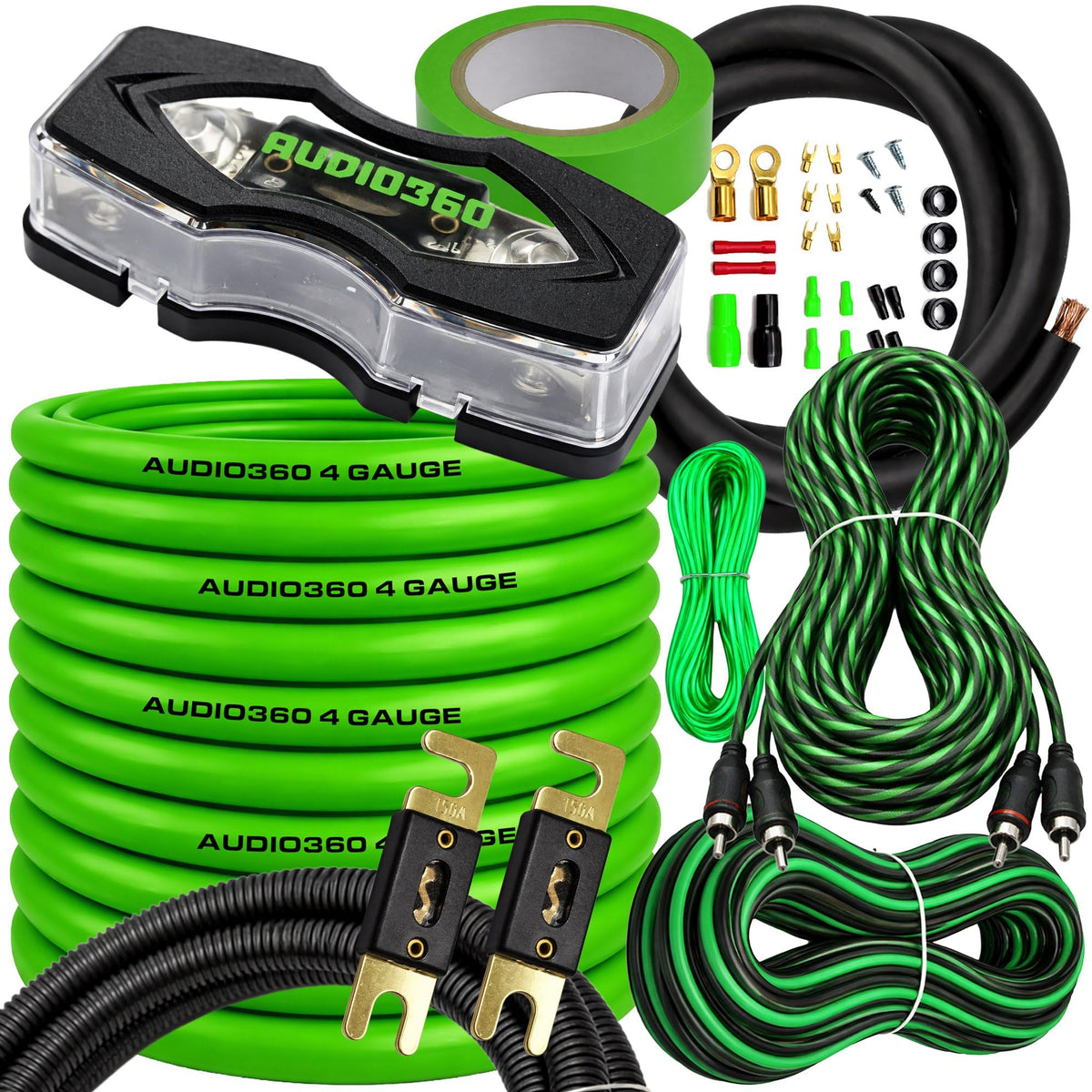 AUDIO360 AD4CXL 4 AWG Amplifier Wiring Kit