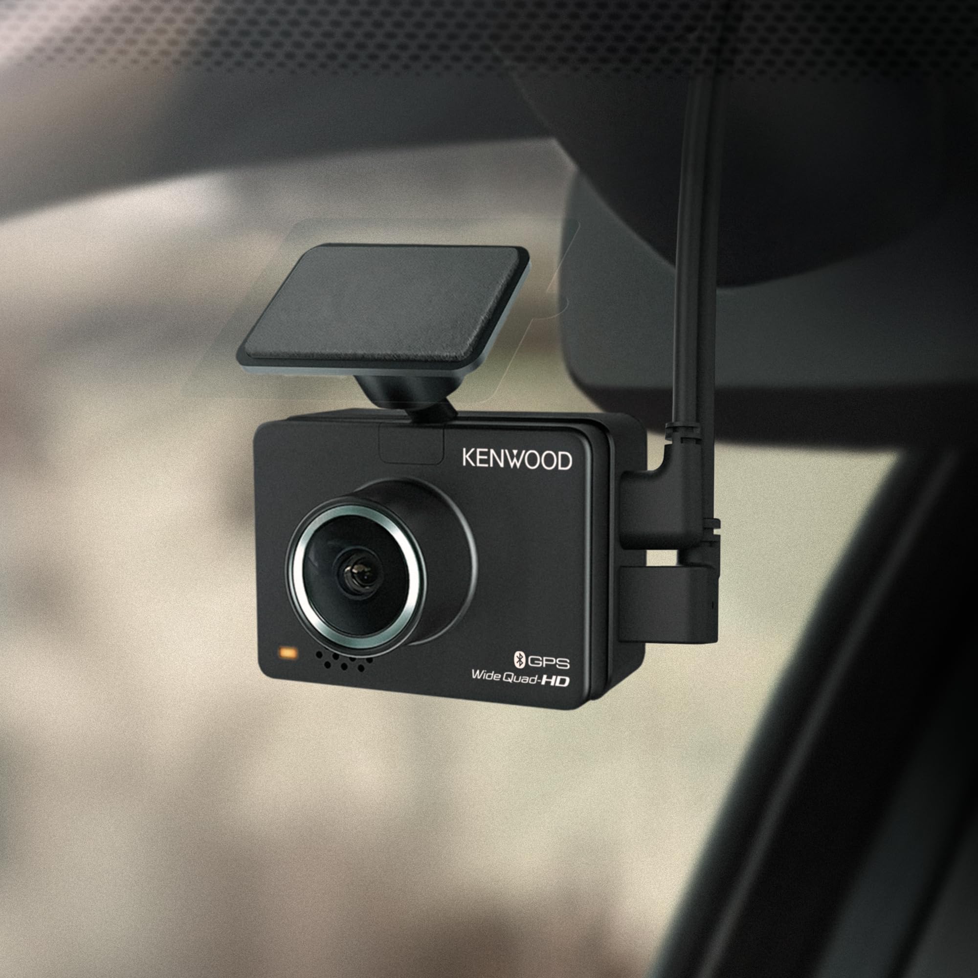 KENWOOD DRV-A510WDP Dash Cam Front and Rear with GPS, Full HD Dash Camera for Cars, Trucks & RVs, Bluetooth & WiFi Support, Loop Recording, G Sensor, Motion Detection