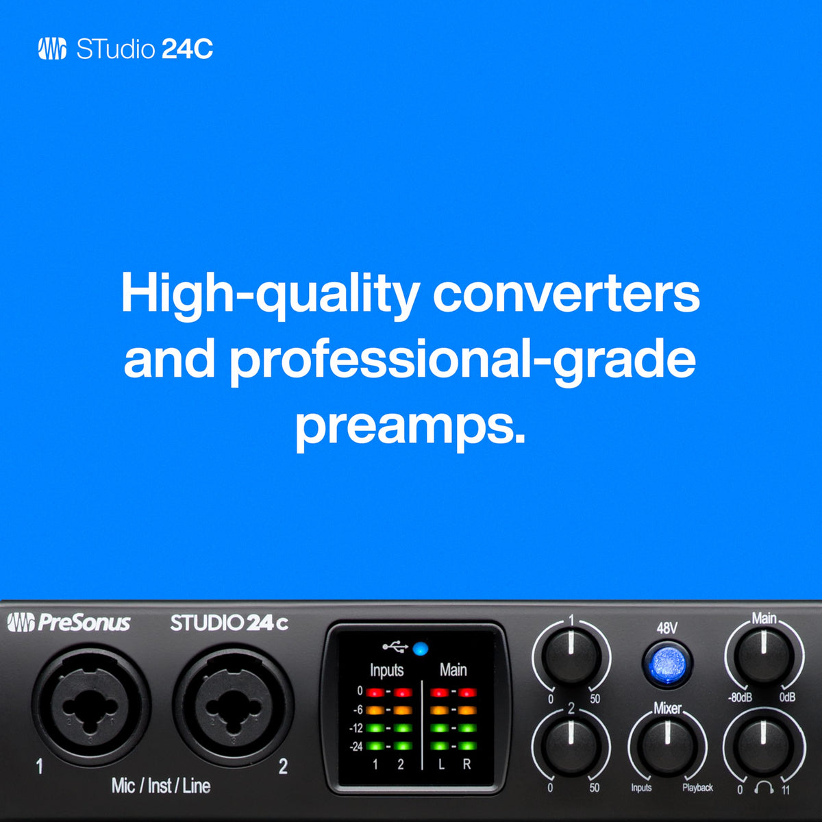 PreSonus Studio 24c 2x2 USB-C Audio Interface