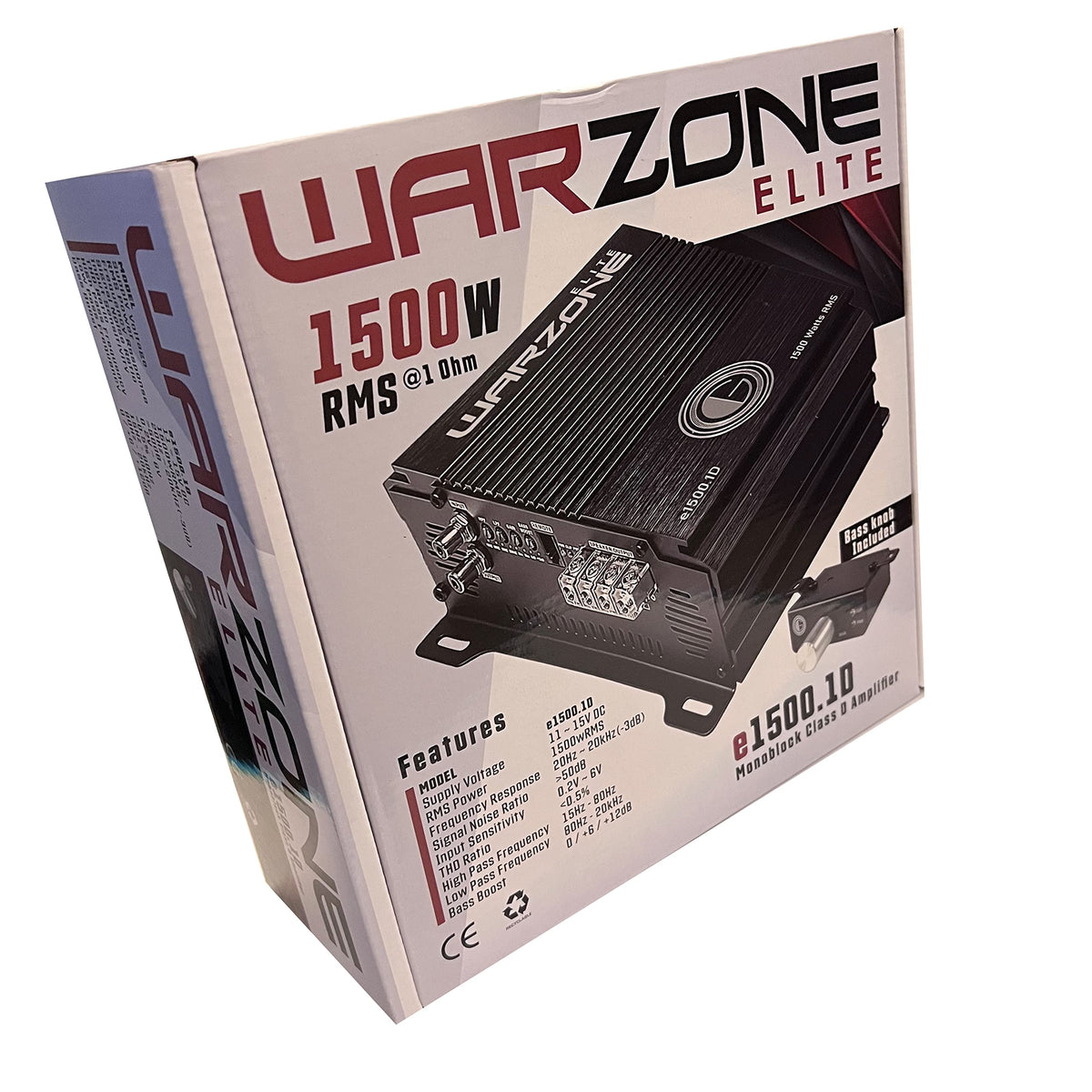 WARZONE E-1500-1D Mono Class D Car Amplifier
