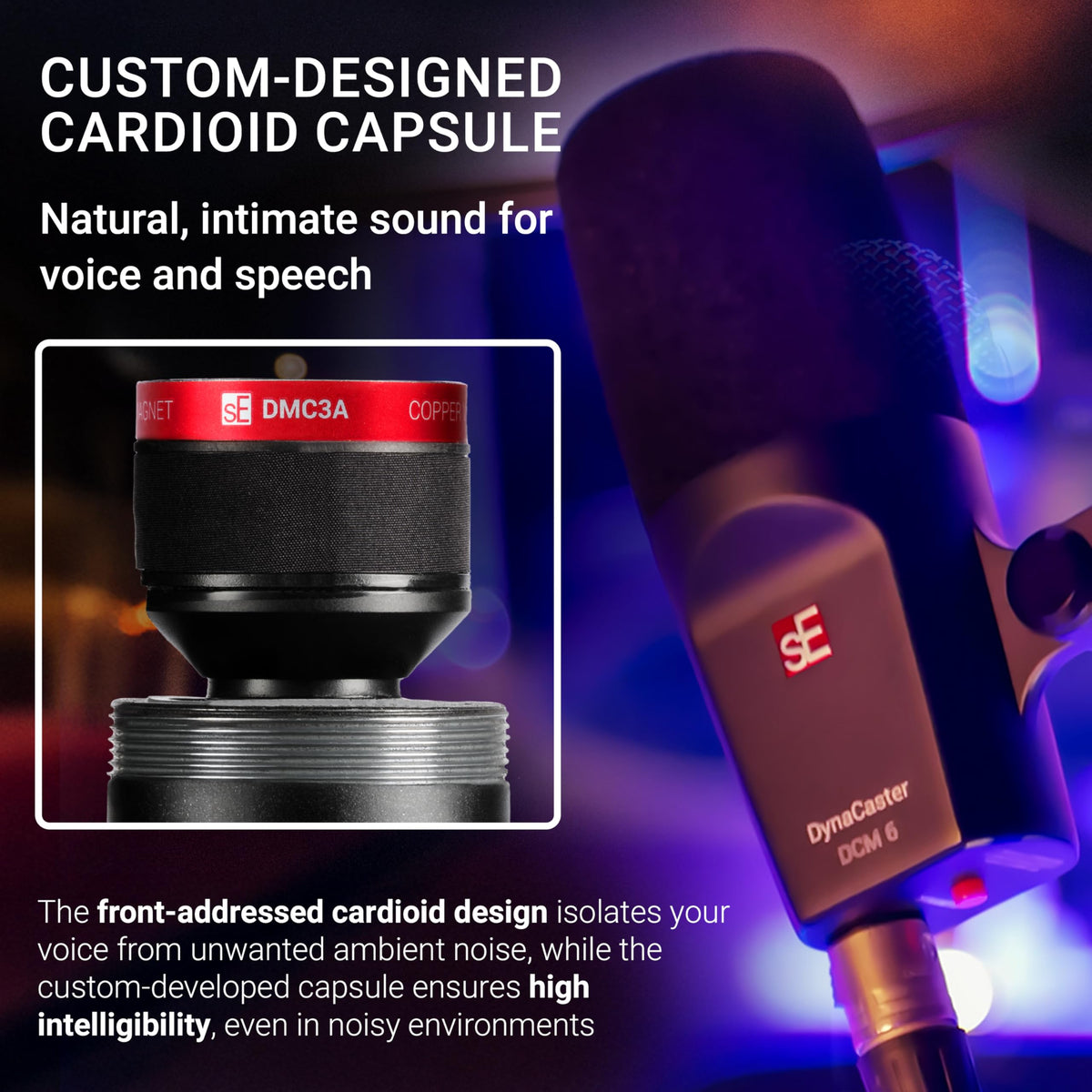 sE Electronics DynaCaster DCM 6 Dynamic XLR Microphone