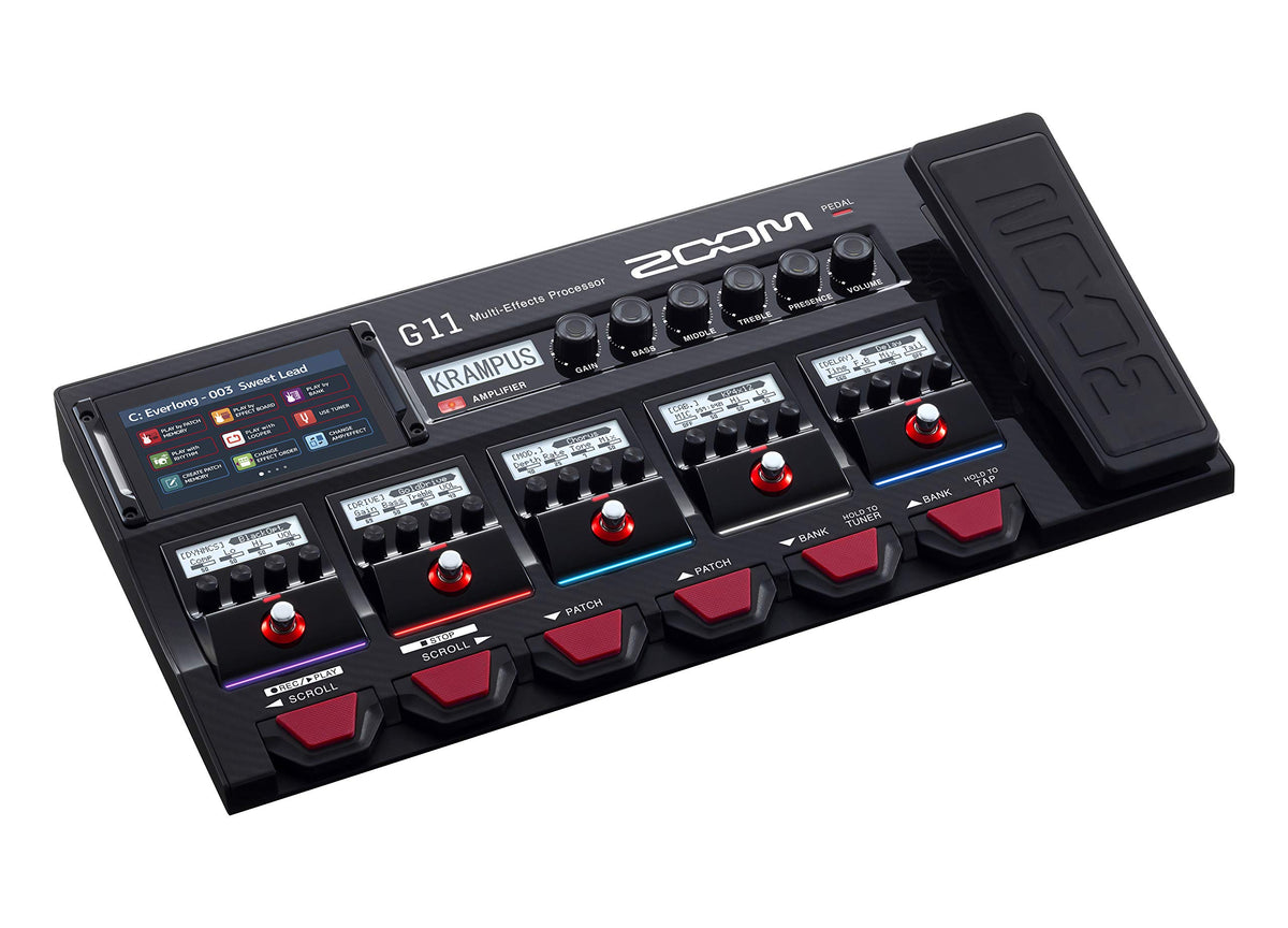 Zoom G11 Guitar Multi-Effects Processor with Expression Pedal