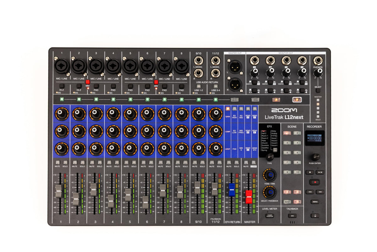 Zoom ZL12next LiveTrak 12-Channel Digital Mixer Recorder