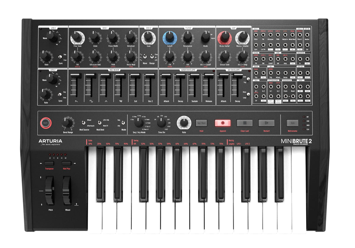 Arturia MINIBRUTE2 Semi-Modular Analog Synthesizer