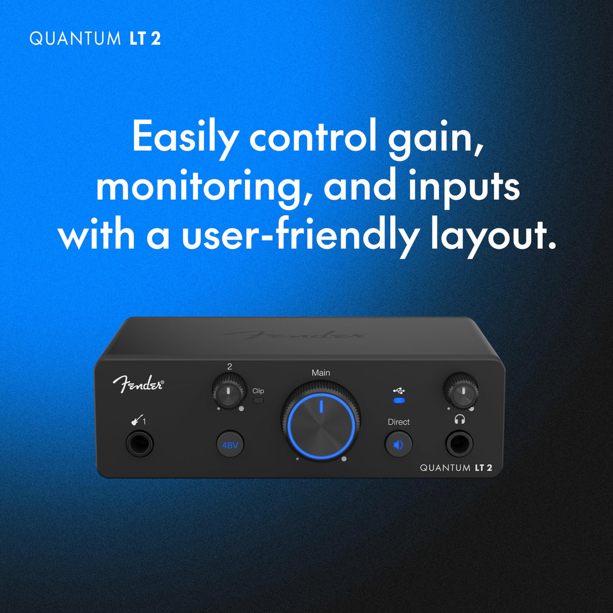 Fender QUANTUM LT2 USB-C Audio Interface
