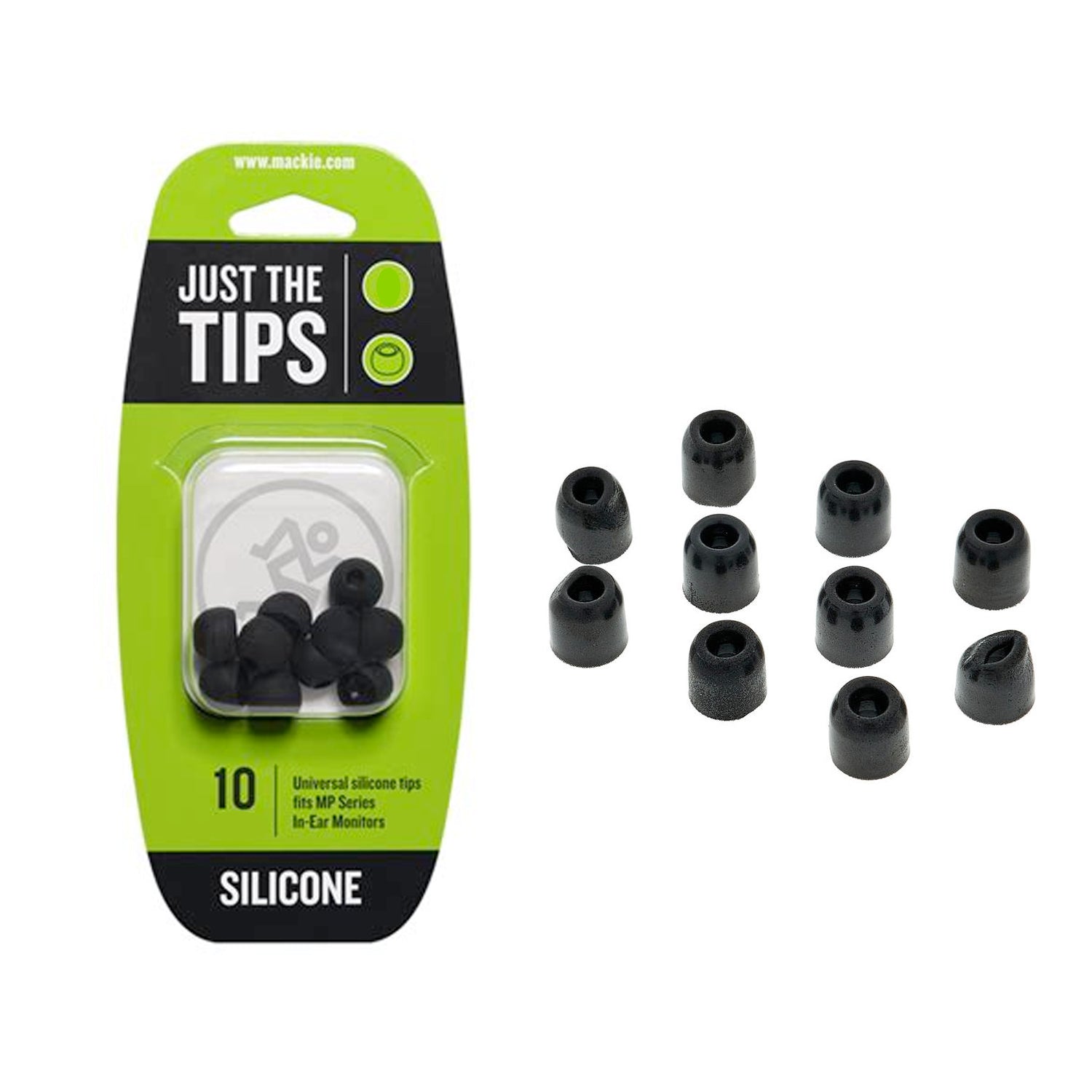 Mackie MP Series Small Silicone Black Tips Kit