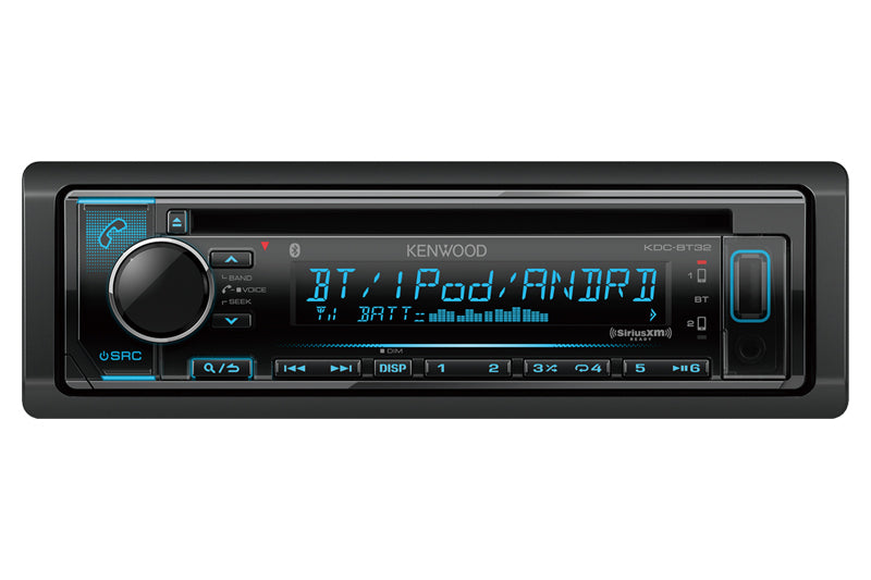 Kenwood KDCBT32 in Dash Car Audio CD Bluetooth Receiver