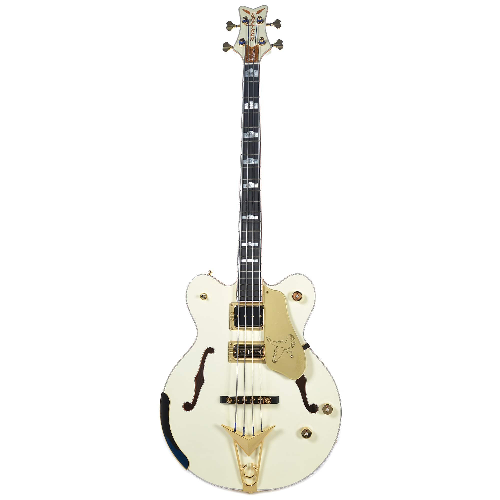 Gretsch G6136B-TP Tom Petersson Signature Falcon 4-String Bass Guitar - Aged White