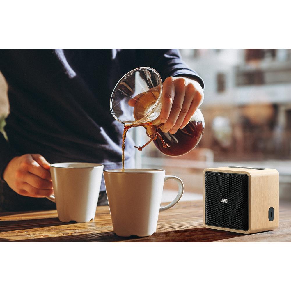 JVC SP-WS1BT Wood Portable Wireless Speaker