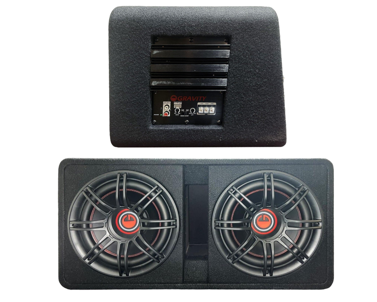 Gravity G8BD2 Dual 8" Powered Ported Subwoofer Enclosure