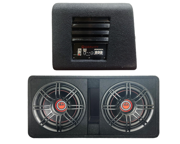 Gravity G8BD2 Dual 8" Powered Ported Subwoofer Enclosure