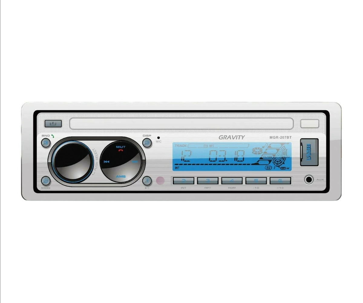 Gravity MGR-207BT Single DIN Marine Bluetooth Receiver