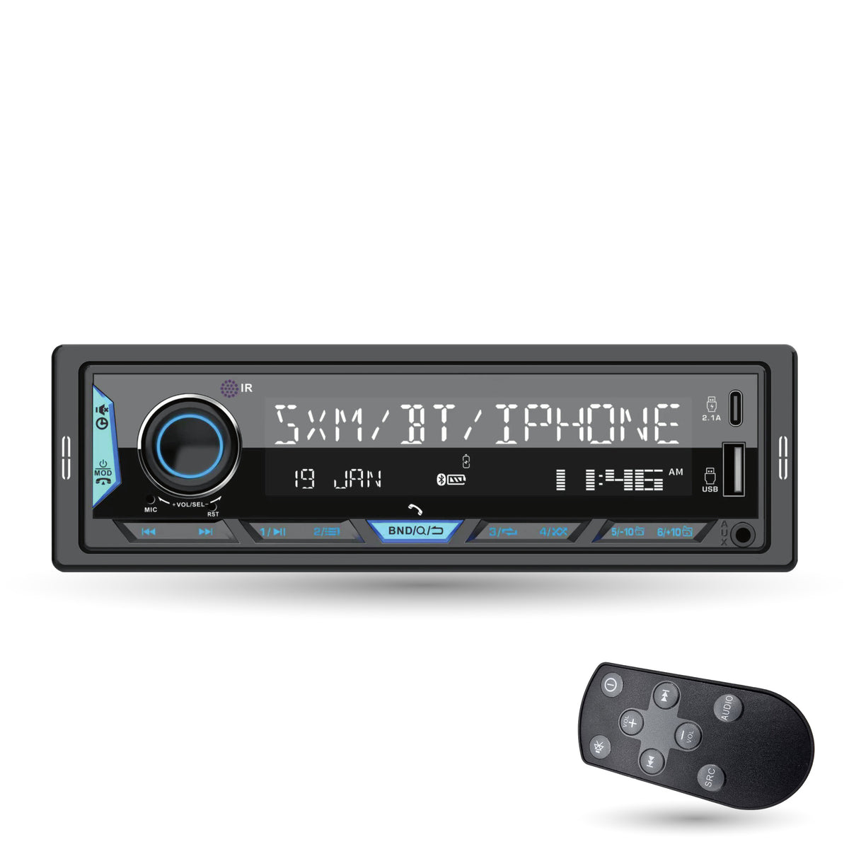 Gravity AGR-S220BT Single DIN Bluetooth Digital Media Receiver