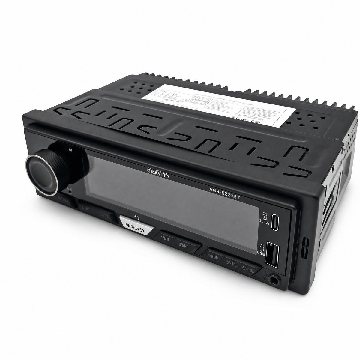 Gravity AGR-S220BT Single DIN Bluetooth Digital Media Receiver