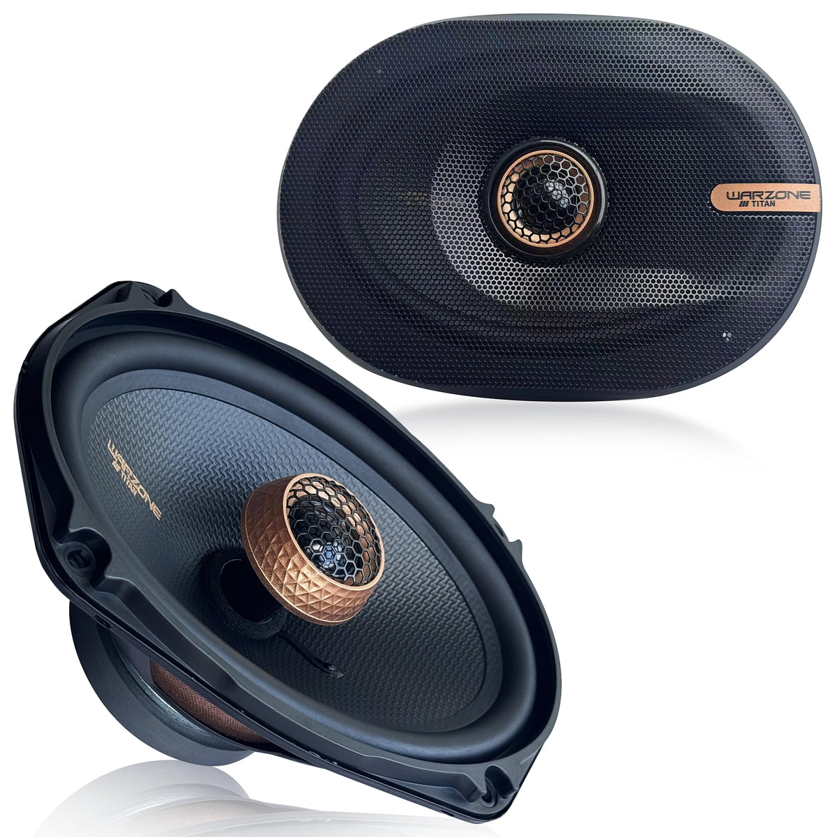Warzone WZ1000-4 + 4x WZ69PTi 6x9 Speakers 650W + Gravity PK1 Kit
