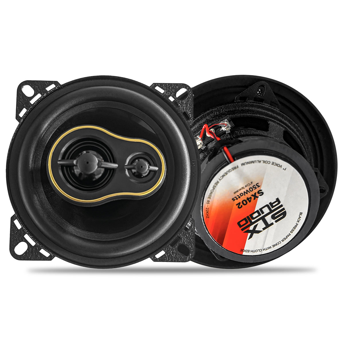 STX Audio SX402 4" 2-Way Coaxial Car Speakers