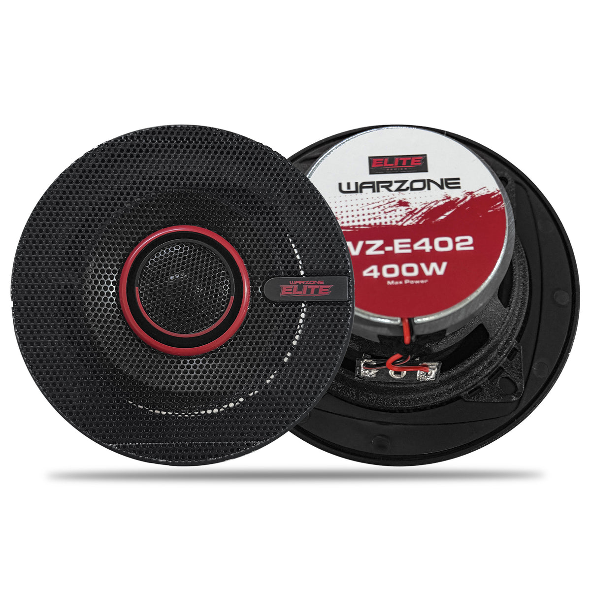 Warzone WZ-E402 4" Coaxial Car Speaker Pair