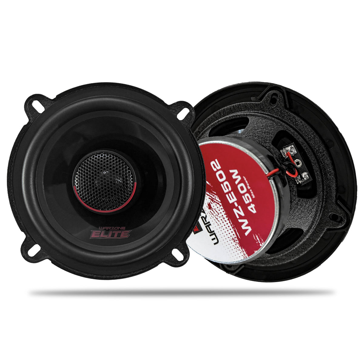 Warzone WZ-E502 5.25" Coaxial Car Speakers with Grilles