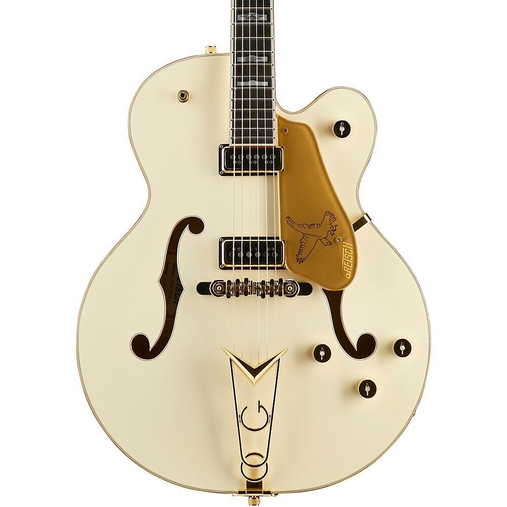 Gretsch G6136-55 Golden Era Edition White Falcon Hollow-Body Guitar Vintage White