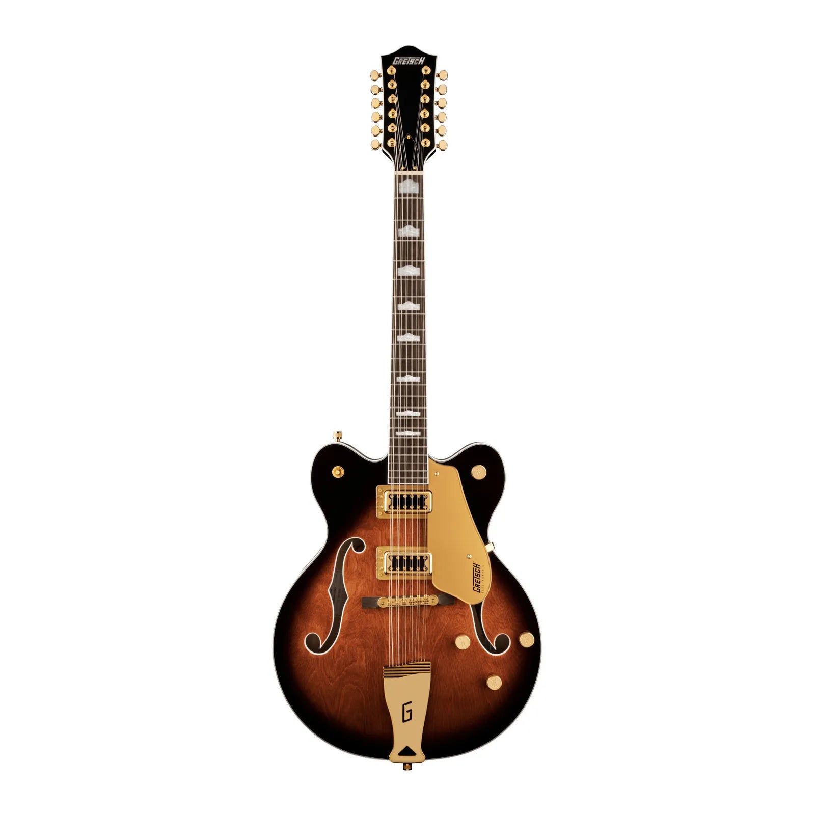 Gretsch G5422G-12 Electromatic Classic Hollow Body Double-Cut 12-String Guitar with Gold Hardware and Laurel Fingerboard - Single Barrel Burst