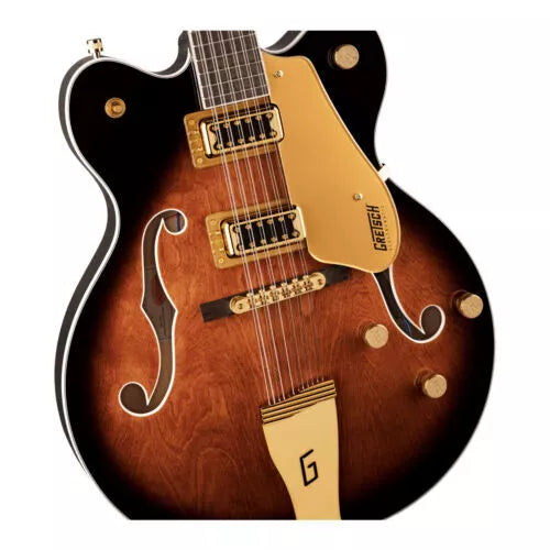 Gretsch G5422G-12 Electromatic Classic Hollow Body Double-Cut 12-String Guitar with Gold Hardware and Laurel Fingerboard - Single Barrel Burst