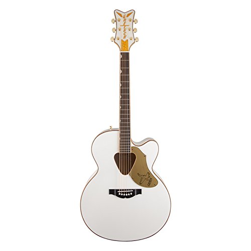 Gretsch G5022CWFE Rancher Falcon Jumbo Cutaway Acoustic-Electric Guitar - White