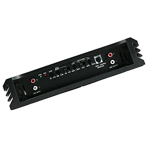 Audiobank AB2000.2 2 Channel 3500 Watt 2 Ohm A/B Class Car Audio Stereo BASS Amplifier with Bass Control, Bridgeable, LED Indicator with Gravity Phone Holder Bundle