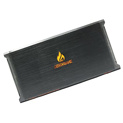 Audiobank AB2800.2 2 Channel 5000 Watt 2 Ohm A/B Class Car Audio Stereo BASS Amplifier with Bass Control, Bridgeable, LED Indicator with 4 Gauge Installation Kit Red Bundle