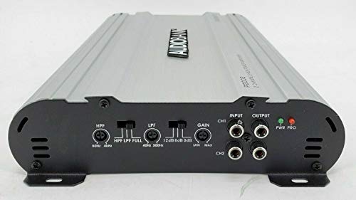 Audiobank P2002 2 Channels 2000 Watts Bridgedable Car Audio Stereo Amplifier Heavy-Duty Aluminum Alloy Heatsink | Class A-B Operation Remote On/Off Circuit -2nd Gen