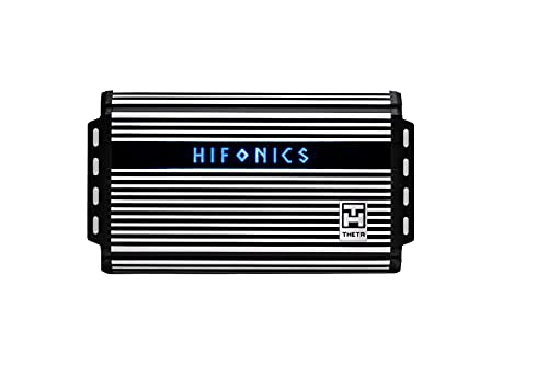 Hifonics ZTH-1525.1D Zeus Theta Compact Mono Channel Car Audio Amplifier (Silver) – Class D Amp, 1500-Watt, Onboard Electronic Crossover, Built-in Bass Control, Bass Remote Included