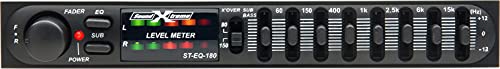 SOUNDXTREME ST-EQ-180 - 7 Band Passive Stereo Graphic Equalizer with Fader Control
