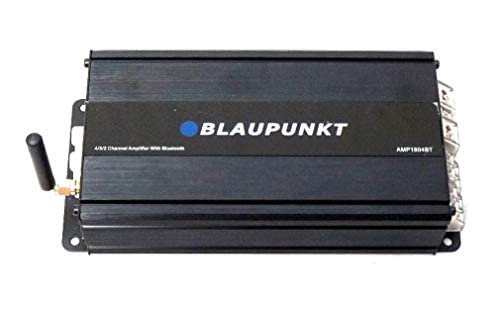 BLAUPUNKT AMP1804BT Car Audio 4-Channel Class D Amplifier 1600W with Bluetooth Full Range Amp.
