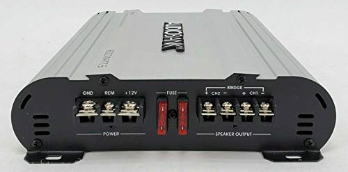 Audiobank P802 -2 Channels 800 WATTS Bridgedable Car Audio Stereo Amplifier Heavy-Duty Aluminum Alloy Heatsink | Class A-B Operation Remote On/Off Circuit -2nd Gen