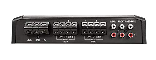 Rockford Fosgate R400-4D 400W 4 Channel Car Audio Amplifier + 4 Gauge Amp Kit