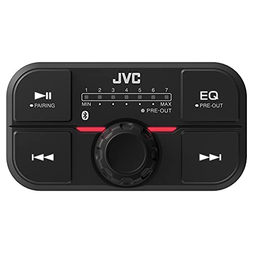 JVC KS-DR2104DBT Compact 4-Channel 600 Watt Car Amplifier with Bluetooth Streaming. Built for Marine, ATV and Powersport Applications. Waterproof, Dustproof, Rust Proof and Vibration Proof