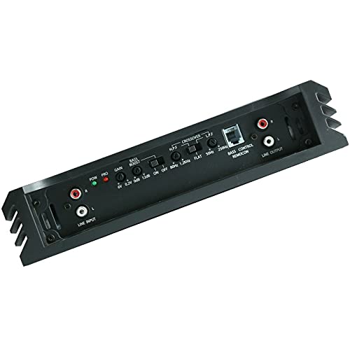 Audiobank AB1400.2 2 Channel 2400 Watt 2 Ohm A/B Class Car Audio Stereo BASS Amplifier with Bass Control, Bridgeable, LED Indicator with Bass Knob Included