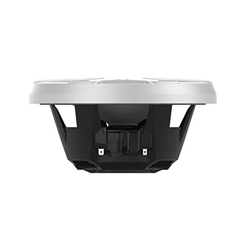 Rockford Fosgate M2-8 Color Optix 8” 2-Way Coaxial Multicolor LED Lighted Marine Speakers - White/Stainless (Pair)