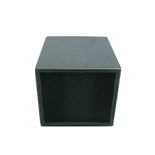1x Audiotek CA-12SS Single 12-Inch Sealed Vented Car Vehicle Audio Subwoofer/Speaker Box Enclosure 1-Inch Medium-Density Fibreboard Wood Fits Any 12-Inch Speakers