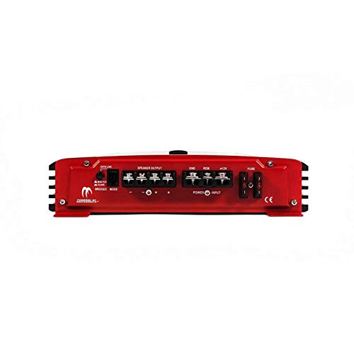 Crunch PX2000.1D 2000W X Series Class D Monoblock Subwoofer Amplifier - PRE-AMP Circuitry Low Noise PreAmplifier Crossover/Signal Shaping w/ 4 Gauge Amp Kit