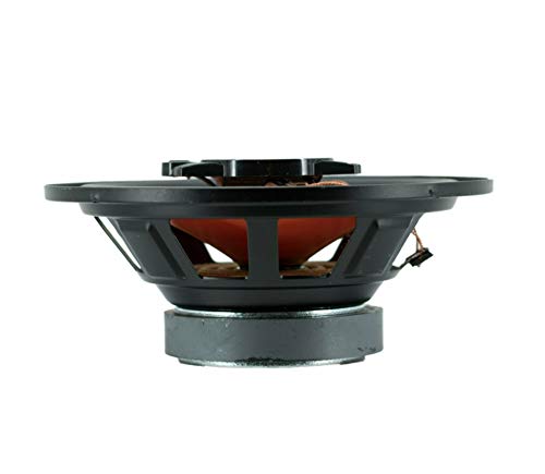 Audiobank 6.5-Inch 3-Way Orange Car Audio Stereo Coaxial Speakers - AB674 - Total of 2 Speakers / 600 Watts Peak Power Handling Rubber Coated Cloth Surround