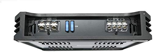 Audiobank P-1400.2 2 Channel 1400 Watt Peak Power A/B Class Car Audio Stereo BASS Bridgeable Amplifier with Remote Level Control Bass Knob 2 -Ohms Stable