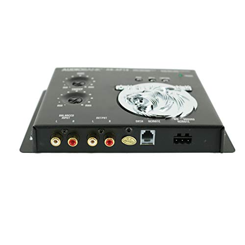 AudioBank AB-AP14 1/2 Din Car Audio Digital Bass Processor, Bass Maximizer & Sound Restoration with Dash Mount Remote Control & Lighted Bass Restoration Display-2nd Gen