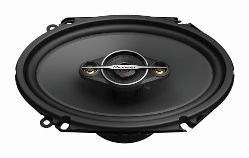 PIONEER A-Series TS-A6881F, 4-Way Coaxial Car Audio Speakers, Full Range, Clear Sound Quality, Easy Installation and Enhanced Bass Response, Black 6” x 8” Oval Speakers