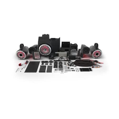Rockford Fosgate RZR19PXP-STG6 Audio Kit: PMX-3 Receiver, 1500-Watt Amp, Front Speakers & M2 Tweeters, M2 Color Optix Lighted 10” Subwoofer & M2 8” Rear Speakers for Select RZR Pro XP Models (2019+)
