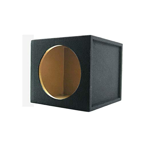 1x Audiotek CA-12SS Single 12-Inch Sealed Vented Car Vehicle Audio Subwoofer/Speaker Box Enclosure 1-Inch Medium-Density Fibreboard Wood Fits Any 12-Inch Speakers