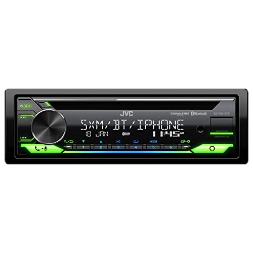 JVC KD-TD91BTS Bluetooth Car Stereo Receiver with USB Port – 2-Line LCD Display, AM/FM Radio – CD and MP3 Player - Amazon Alexa Enabled – Single DIN - 13-Band EQ (Black)
