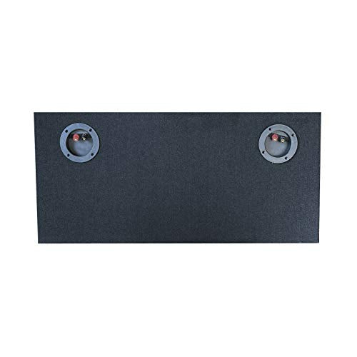 1x Audiotek CA-15DS Pro Dual Seal 15-Inch Subwoofer Enclosure Car Vehicle Audio Speaker Box All Medium-Density Fiberboard Vented Enclosure Carpet Texture Terminal