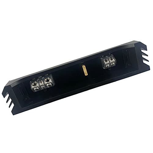 Audiobank AB1500.1 Monoblock 2500 Watt 2 Ohm A/B Class Car Audio Stereo BASS Amplifier with Bass Control, Bridgeable, LED Indicator with Bass Knob Included