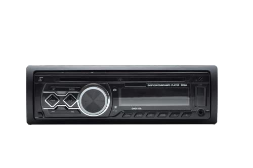Audiobank AB-S101DV Single Din Car Stereo with CD/DVD Player / Bluetooth / USB / AM/FM Radio / MP3 SD AUX Audio Receivers