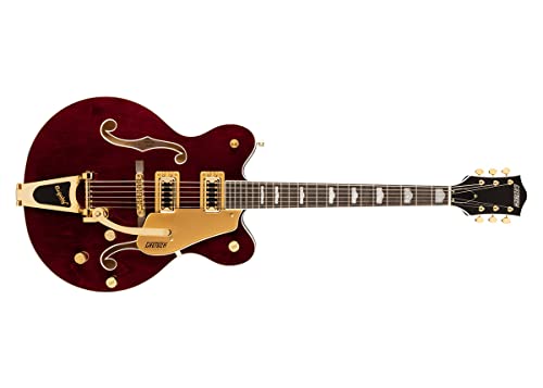 Gretsch G5422TG Electromatic Classic Hollow Body Double-Cut 6-String Electric Guitar with 12-Inch-Radius Laurel Fingerboard, Bigsby and Gold Hardware - Walnut Stain